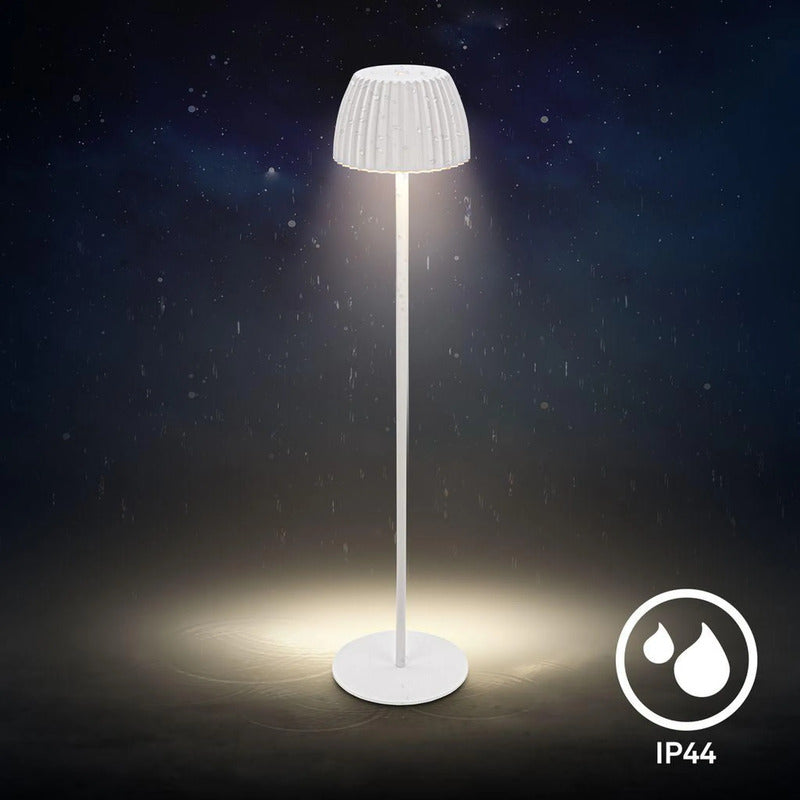 Briloner Stehlampe LED dimmbar Akku Leuchte kabellos für Wohnzimmer weiß 124cm - 4002707482581