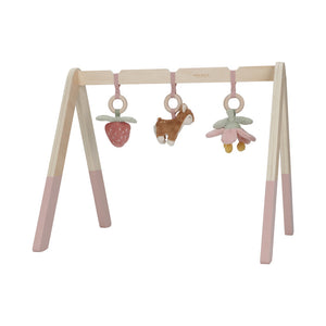 B-Ware LITTLE DUTCH Spieltrapez Baby Gym Fairy Garden Reh Blume Erdbeere FSC Holz