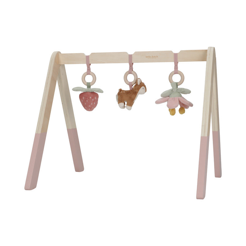 LITTLE DUTCH Spieltrapez Baby Gym Fairy Garden Reh Blume Erdbeere FSC Holz - 8713291890107