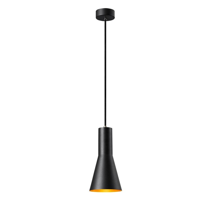 SLV Phelia Hängeleuchte Hängelampe Deckenlampe Leuchte Lampe schwarz gold Ø 1423 - 4024163231459