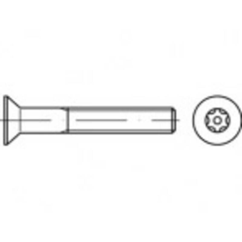 Toolcraft Sicherheitsschraube M8 Innensechsrund Edelstahl A2 100 Stück 16mm - 4053199660995
