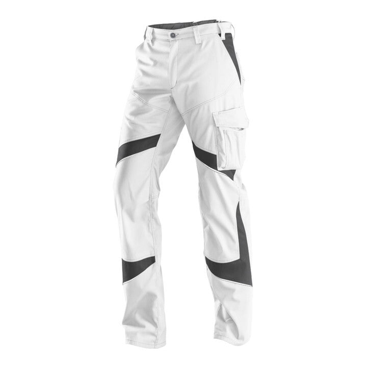 Kübler ACTIVIQ Hose weiß/anthrazit Gr. 56 Arbeitshose Bundhose Berufshose - 4053813270531