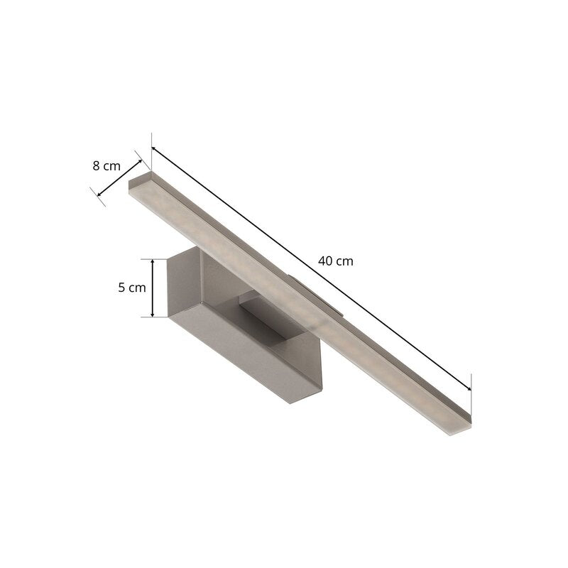Miroir Wandleuchte Wandlampe LED Aluminium Weiss Kunststoff 40 cm Universalwe912 - 5903148514932
