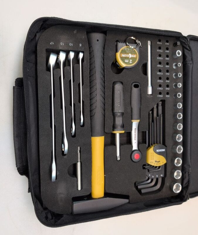 PROXXON Werkzeugtasche bestückt Profi Werkzeugkoffer schwarz 335x300mm 3,29kg - 4006274236707