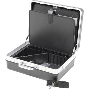 B-Ware Allit Werkzeugkoffer unbestückt Werkzeugkasten Set schwarz ABS 500x400x220mm