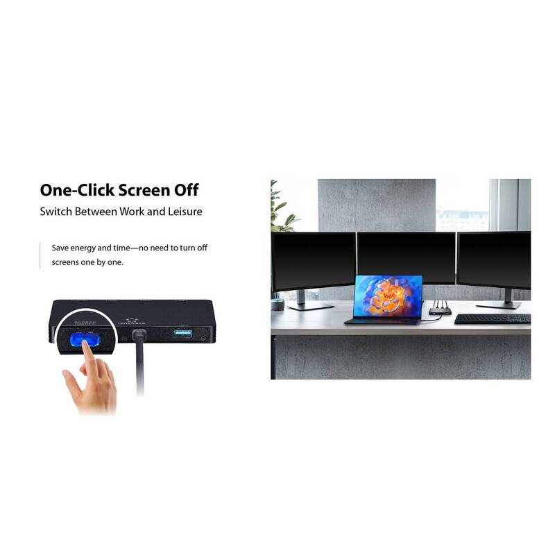Renkforce USB-C Dockingstation RF-USBHA-550 HDMI 3-fach Power Delivery schwarz - 4064161476391