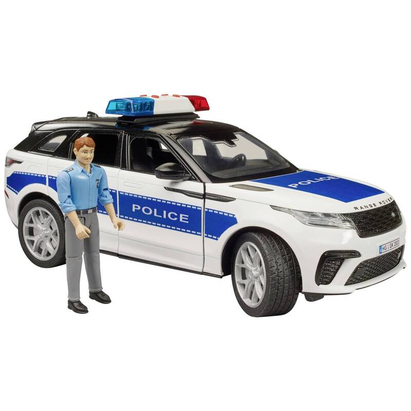 Bruder PKW Modell Einsatzfahrzeug Modell Velar Polizei Fertigmodell Rover - 4001702028909