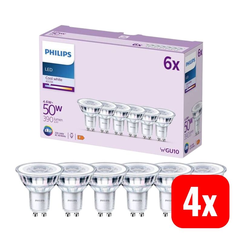 Philips 9290012182 LED Reflector GU10 Bulb 4.6W=50W Neutral White - 8719514451551