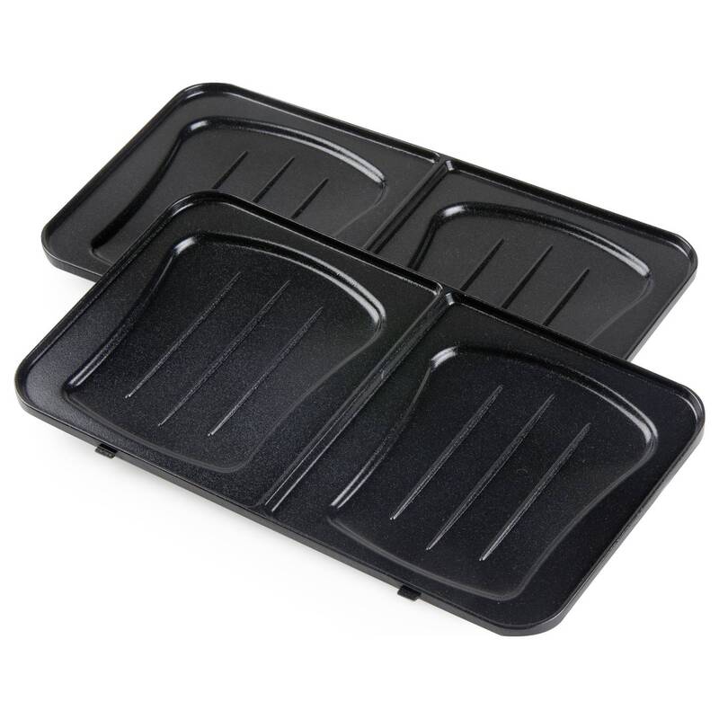 DOMO Sandwich-Waffle-Grill 3-in-1 Waffeleisen Salbei-Grün 1100 W kompakt - 5411397168504