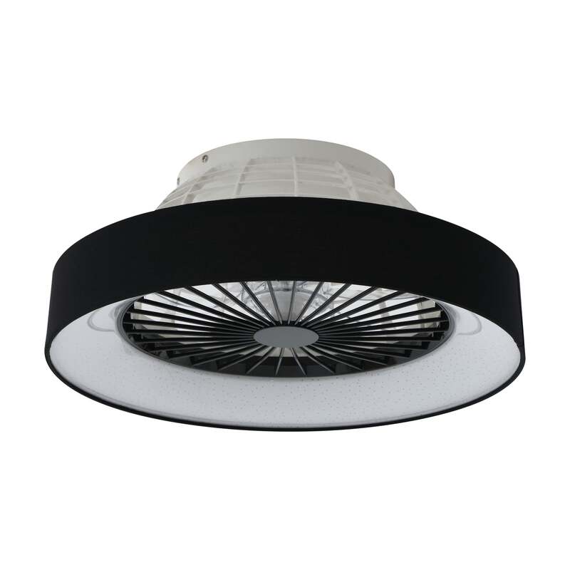 Lindby LED-Deckenventilator Mace schwarz 47 cm leise dimmbar für 15 m² - 4251911780192