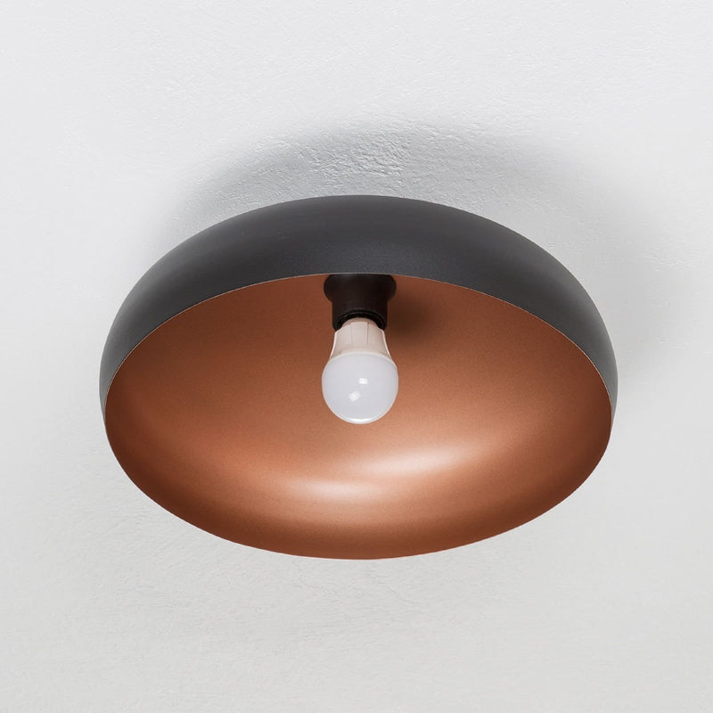 Zipcode Design Deckenleuchte 1 flammig Campbell Lampe Bündig Schwarz Metall - 9002759945473