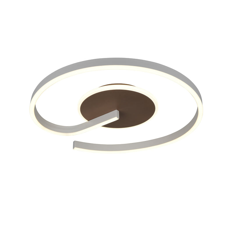 Reality Deckenleuchte Calle LED Lampe dimmbar CCT 2300K-4000K braun Ø50cm - 4017807654295