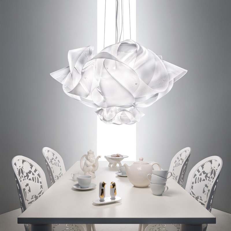 Slamp Fabula Pendelleuchte klar 60 cm 5x12W dimmbar E27 Lentiflex - 8024727073576