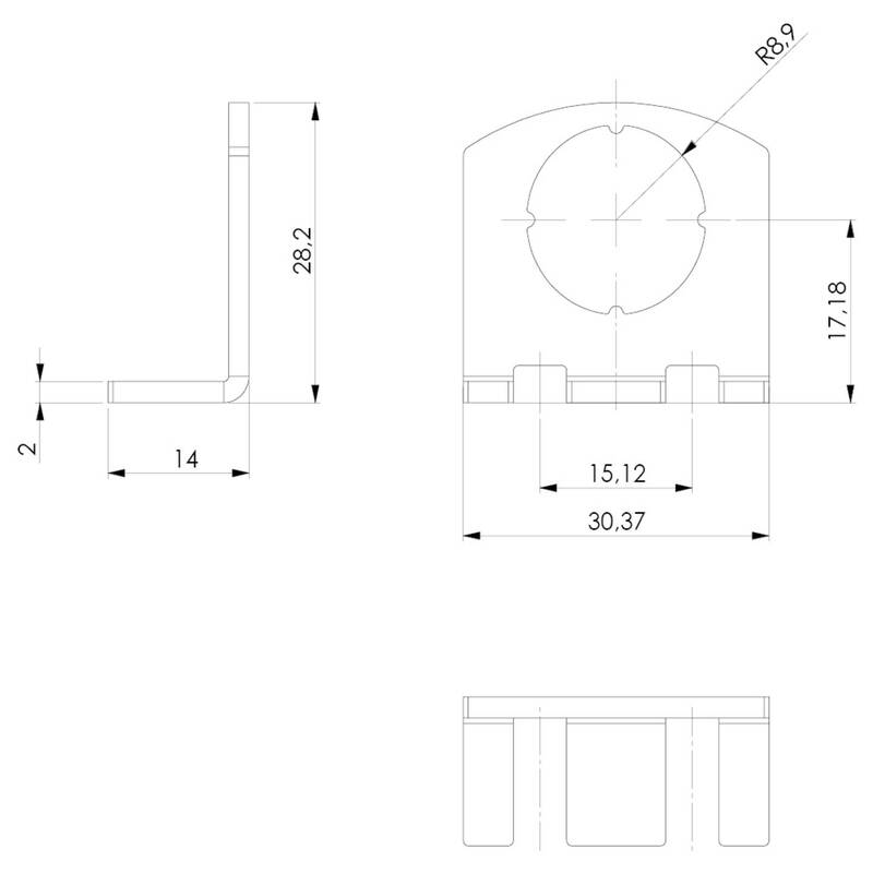 LED2WORK Halter LEANLED II SIGNALED II Edelstahl Befestigung Halterung 1 Paar - 4260556627687