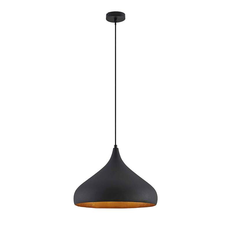 Arcchio Hängeleuchte Lunus Pendelleuchte Lampe dimmbar schwarz gold Ø40,5cm - 4251096586954