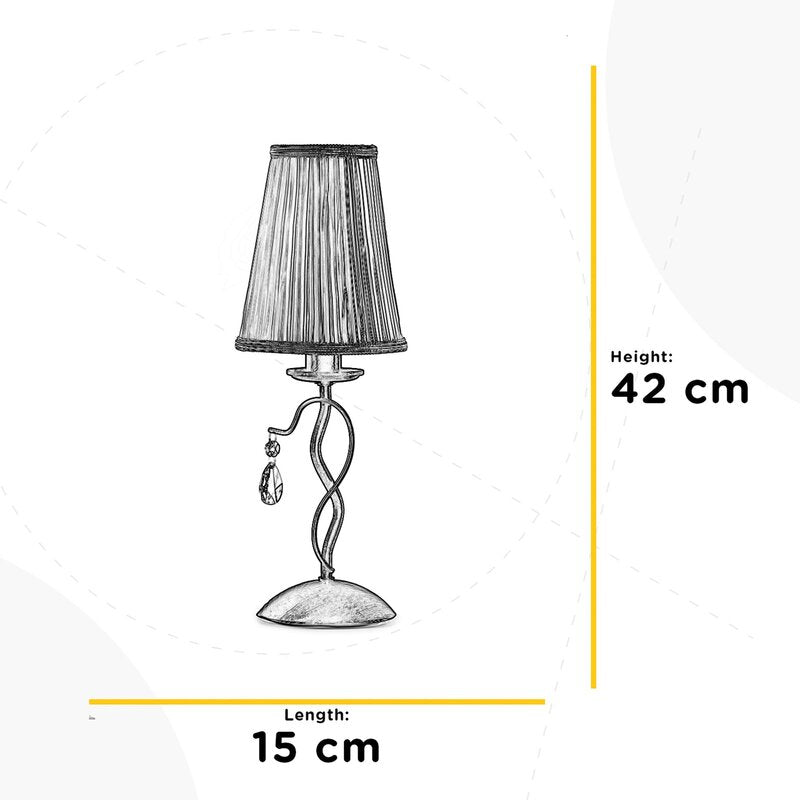 ONLI Delia Tischleuchte Leuchte Lampe bronze Eisen 42 cm SIEHE TEXT/FOTO - 8030626545489