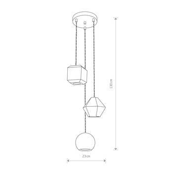 Nowodvorski Lighting Hängeleuchte Hängelampe Geometric III aus Beton dreiflam437 - 5903139969598