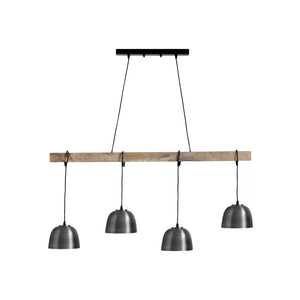 B-Ware Globo Hängeleuchte Hermi I Deckenlampe Lampe Leuchte Balken abgehängt 4-fl. grau