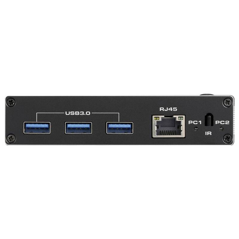 SpeaKa Professional HDMI-Switch KVM-Umschalter Fernbedienung USB 3.0 schwarz PnP - 4064161481401