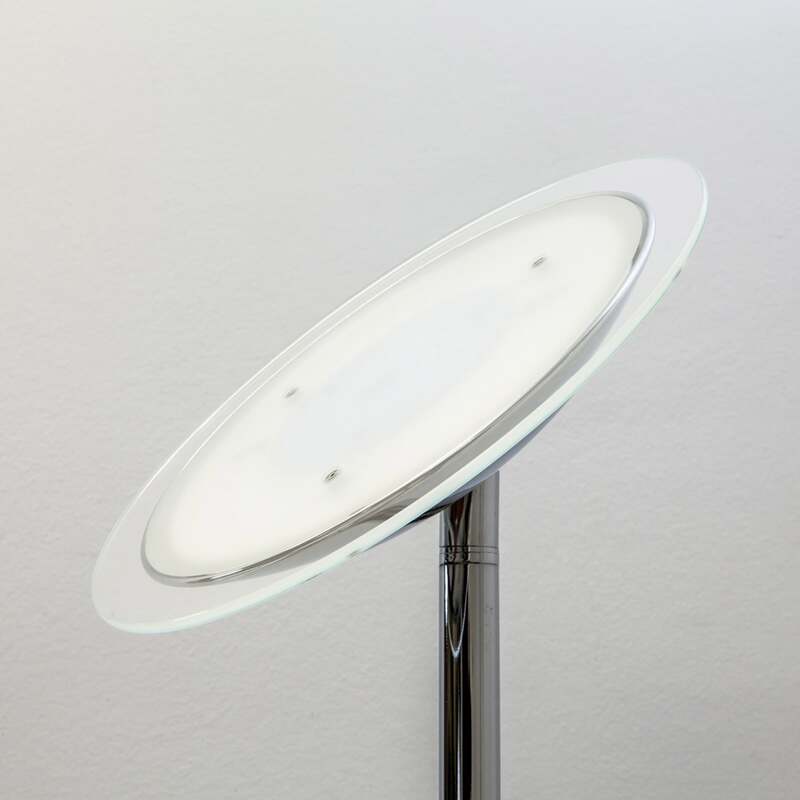 Lindby Stehlampe Malea LED dimmbar chromfarben 180cm elegante Leuchte Lampe - 6291105709613