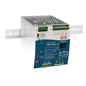 B-Ware Mean Well DRS-480-24 Hutschienen-Netzteil 24 V 20 A 480 W Hutschienen Netzteil
