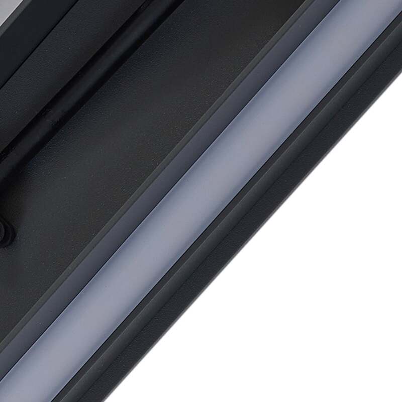 Lucande Außenwandleuchte Wandlampe LED anthrazit schwarz Aluminium Melira 100cm - 4251911785333