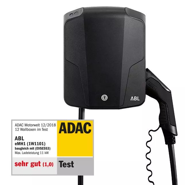 ABL Wallbox Ladestation eMH1 Typ 2 Kabel Grau FI Typ A DC Schutz DEFEKTWARE - 4011721175386