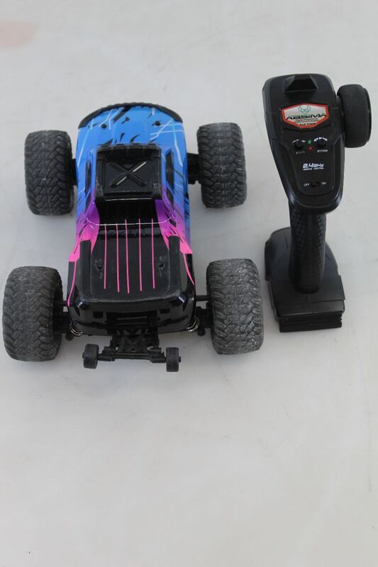Absima Mini AMT Monster Truck 1:16 pink blau RTR 4WD Akku Lader 36 km/h - 4250650957704