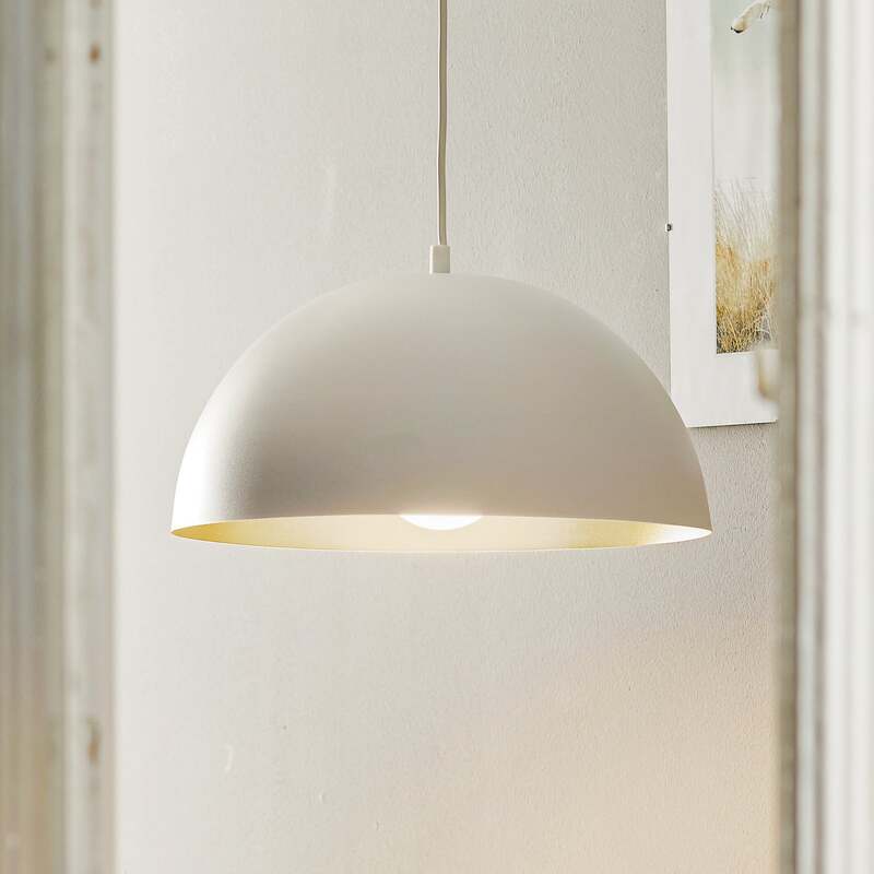 Euluna Hängeleuchte Beta Deckenlampe Pendelleuchte Deko-Deckenlampe in Weiß Gold - 5902693778974