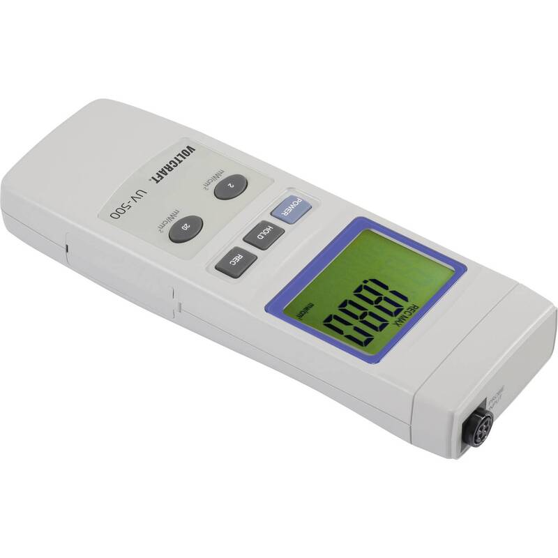 Voltcraft UV-Messgerät UV-500 Strahlungsmessgerät 0.002-19.99mW/cm² digital 383g - 4053199529438