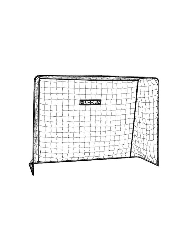 HUDORA Fußballtor Solid 25 schwarz Fußballtor Kinder ab 6 Jahre 213x152x76 cm - 4005998768259