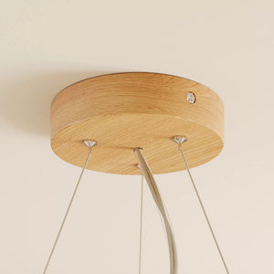 Envostar Pendellampe Kerio Ø 47 cm eiche Pendellampe Spot Licht SIEHE TEXT/FOTO