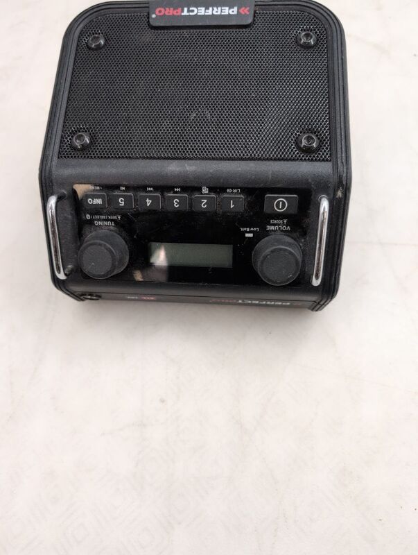 PerfectPro DPR2-18V DAB+ Baustellenradio 4W spritzwassergeschützt schwarz - 8719689465537