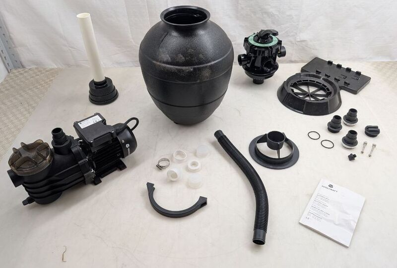 Toolcraft Sandfilteranlage 13000l/h Pumpe Wasseraufbereitung 550W IPX5 12m - 4064161476018