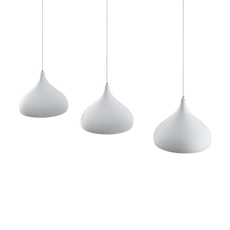 Lindby Pendelleuchte Hängeleuchte Elamira LED Lampe dimmbar weiß 133cm 3-flg - 4251911726596