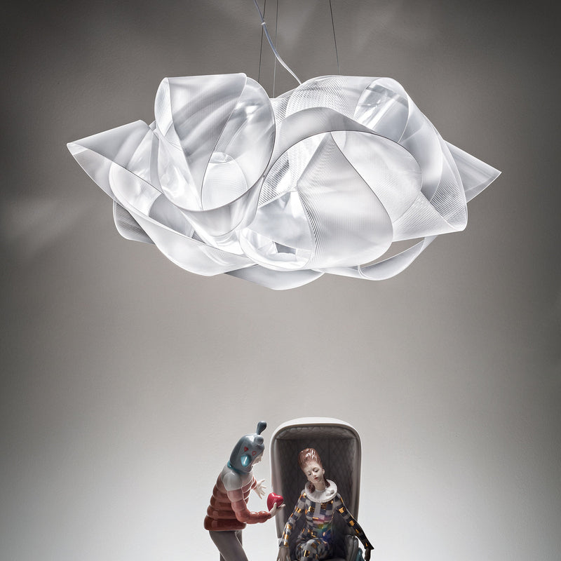 Slamp Fabula Pendelleuchte klar 60 cm 5x12W dimmbar E27 Lentiflex - 8024727073576
