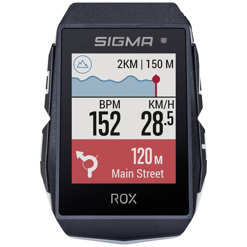 Sigma Fahrrad-Navi ROX 11.1 EVO HR GPS spritzwassergeschützt E-Bike kompatibel - 4016224010332