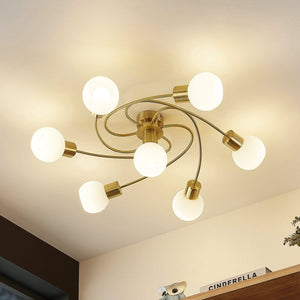 B-Ware Lindby Ciala Deckenlampe Deckenlampe Lampe Leuchte Decke 7-flammig Messing E14