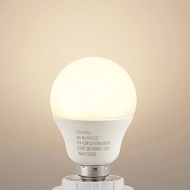 Lindby LED Tropfenlampe E14 4,5W warmweiß 3000K Lampe Leuchte 470 Lumen 150 Grad - 4251096598001