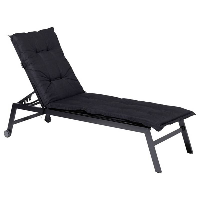 Madison Liegenauflage Relaxliege LIGSA052 Auflage Schwarz 200x60cm 2kg 7cm dick - 8713229115166