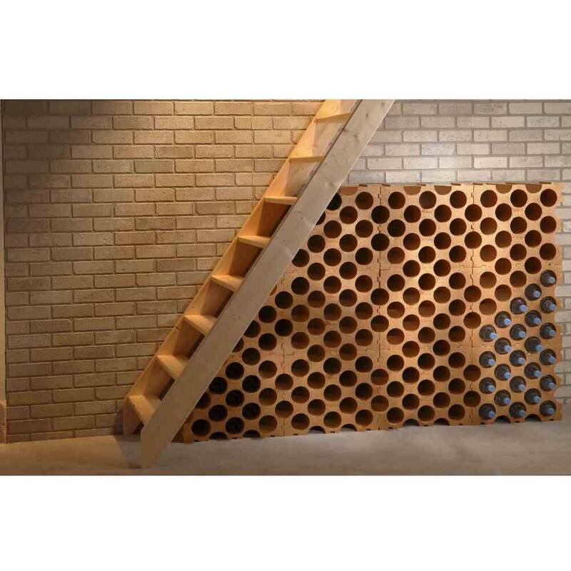 Mottez Flaschenwürfel Flaschenhalter terracotta B229V für 15 Flaschen Ø92mm - 3234640046556