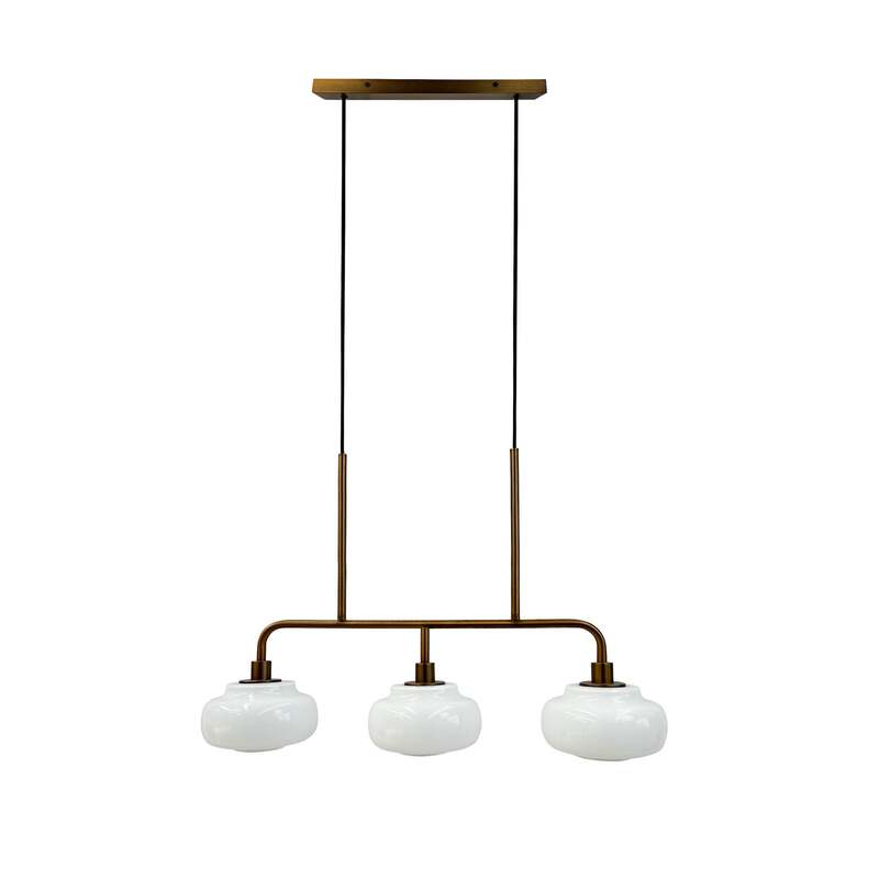 Dyberg Larsen Pendellampe Ossett LED Hängelampe dimmbar bronze 80cm 3-flammig - 5704709093091