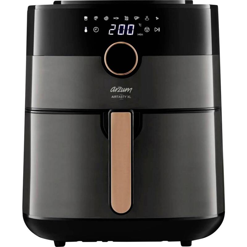 arzum Heißluftfritteuse Airfryer Fritteuse 6l 1750W Display Timer Schwarz - 8693184917350