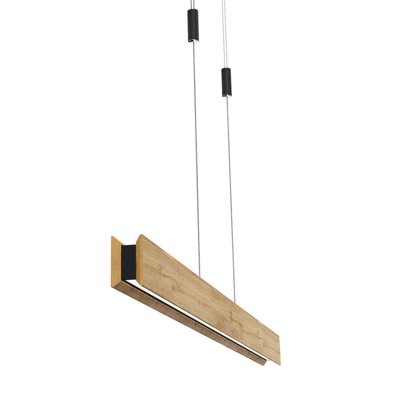 ELOBRA Pendellampe Hängeleuchte Mexico LED dimmbar eichefarben 89cm 2-flg. - 0000010057893