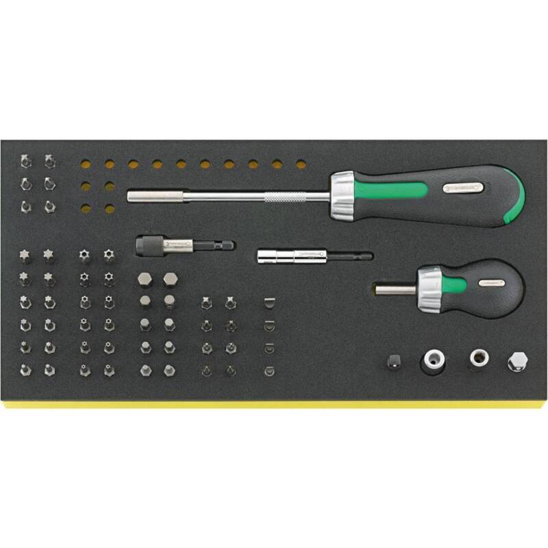 Stahlwille Bit Ratschen-Sschraubendreher-Satz 60-teilig TCS 4008/8/52 Set - 4018754192434