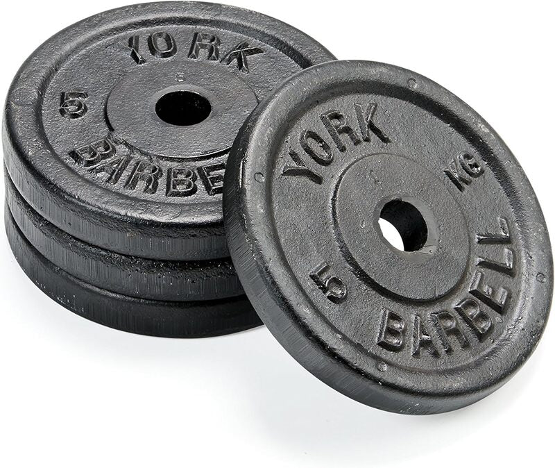 York Fitness Hantelscheiben Krafttraining 4 x 2.5 kg Gusseisenplatten - 14961024203