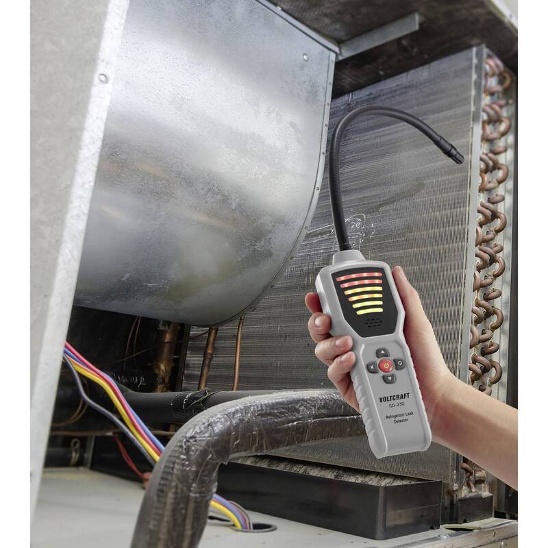 Voltcraft Gasleck-Detektor GD-230 F-Gase Kältemittel mit externem Sensor 312g - 4064161471945