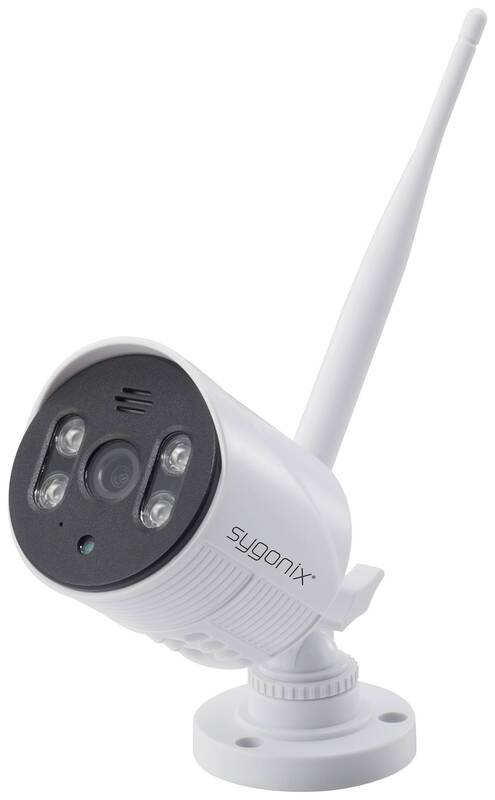 Sygonix Überwachungsset Kamera Funkkamera LCD Monitor IP65 Schwarz 1080p Cam - 4064161326078