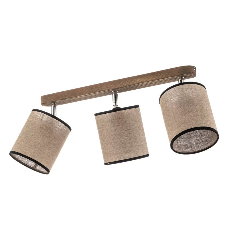 Euluna Deckenstrahler Tubo Deckenlampe Hängeleuchte Kiefernholz beige 3-flammig - 5904496510478