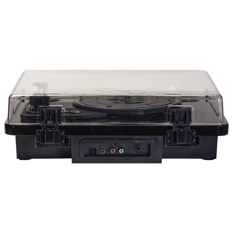 Denver Plattenspieler Riemenantrieb VPL-230B Retro Design Schwarz Bluetooth - 5706751068003